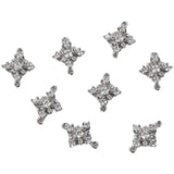 14k Zircon Leaf Flower Pendant Jewelry Accessories