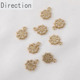 Snowflake Love Zircon Pendant 14k DIY Jewelry Set
