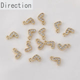 Snowflake Love Zircon Pendant 14k DIY Jewelry Set