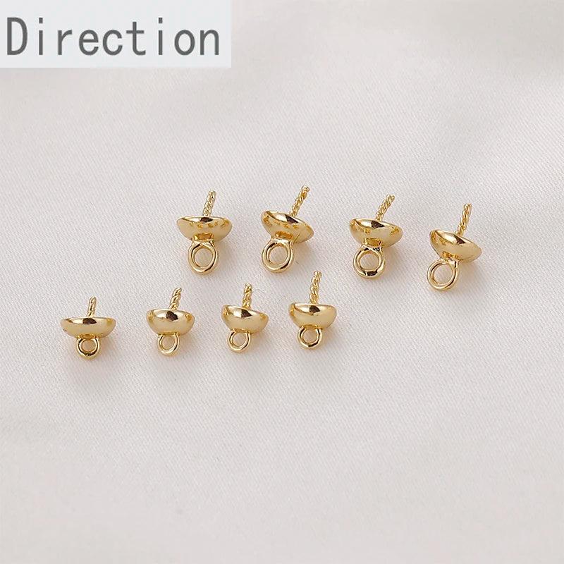 18k Color-preserving Hooded Sheep Eye Studs Bracelet Necklace Pendant Material