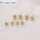 18k Color-preserving Hooded Sheep Eye Studs Bracelet Necklace Pendant Material