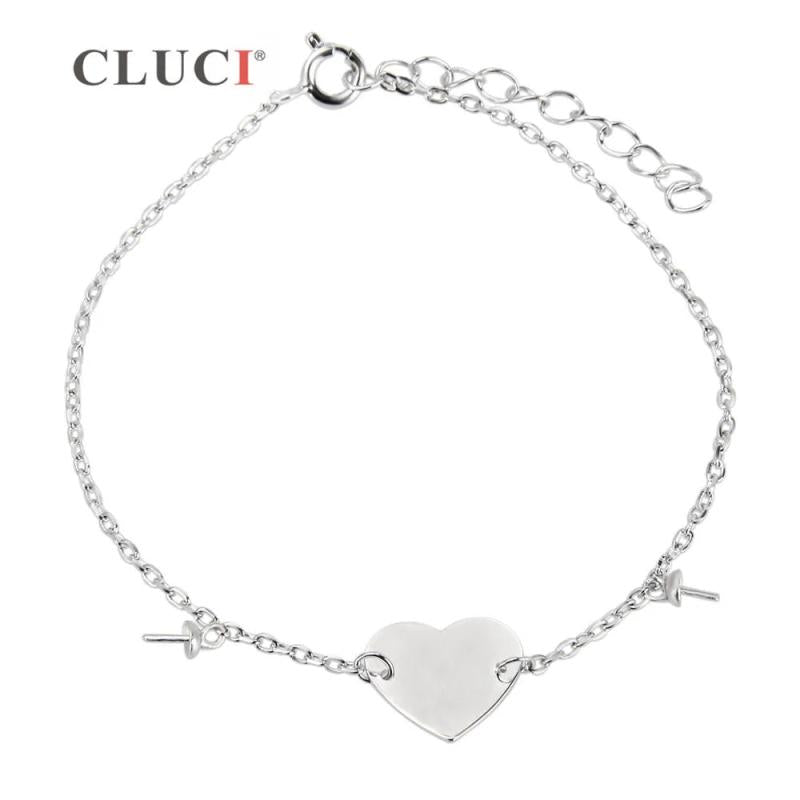 925 Silver Pearls Bracelet Personalized Name Bracelet Engrave Name SB048SB