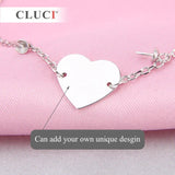925 Silver Pearls Bracelet Personalized Name Bracelet Engrave Name SB048SB
