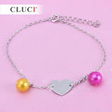925 Silver Pearls Bracelet Personalized Name Bracelet Engrave Name SB048SB