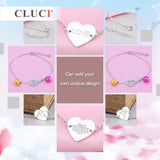 925 Silver Pearls Bracelet Personalized Name Bracelet Engrave Name SB048SB