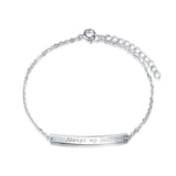 Love Heart Angel Swing 925 Silver Pendant Bracelet
