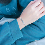 Love Heart Angel Swing 925 Silver Pendant Bracelet