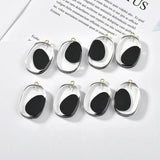 Transparent Acrylic Elliptical Belt Hanging DIY Jewelry Earrings