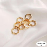 14k Plum Blossom Bead Ring Set, DIY Jewelry Material
