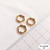 14k Plum Blossom Bead Ring Set, DIY Jewelry Material