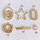 Geometric Star Pendant Earrings Necklace Jewelry DIY Accessory