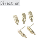 14k Gold-plated Abstract Baroque Peas DIY Earrings Accessories
