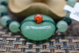 Natural Dongling Jade Bracelet Hand Carved Lucky Men Women's Jewelry