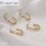 14k Color-Preserving Hollow LOVE U-Shaped Earrings DIY Jewelry Accessories