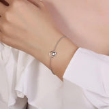 Real S925 Silver Fox Bracelet for Women's Silver Fine Jewelry