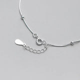925 Silver Ball Beads Snake Chain Bracelet for Women
