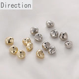Irregular Golden Peas Straight Hole Resin Jewelry Material