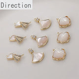14k Cloud Plane Shell Pearl Pendant Jewelry Accessory