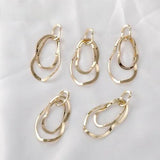 14K Clad Copper Plated DIY Retro Earrings Materials