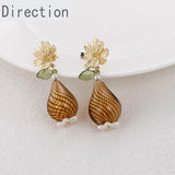 Retro Hollow Glass Ball DIY Ear Jewelry Pendant Material