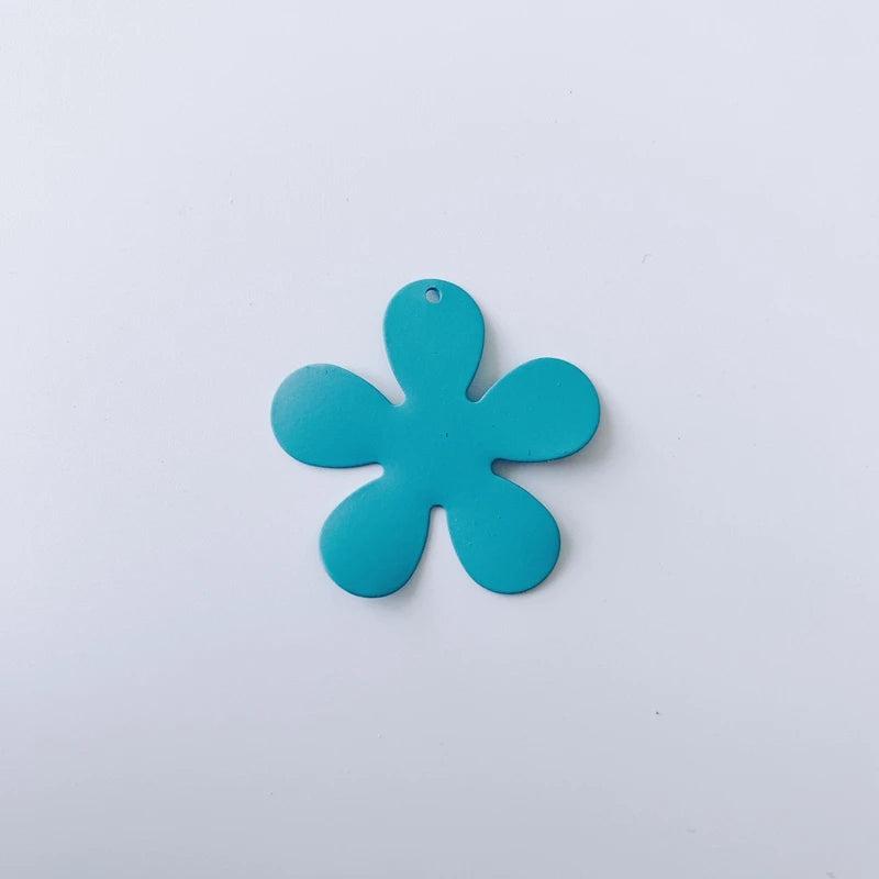 DIY Jewelry Accessories Ins Spray Paint Flower Petal Pendant Earrings