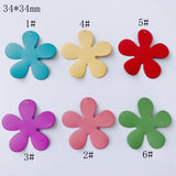 DIY Jewelry Accessories Ins Spray Paint Flower Petal Pendant Earrings