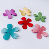 DIY Jewelry Accessories Ins Spray Paint Flower Petal Pendant Earrings