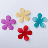 DIY Jewelry Accessories Ins Spray Paint Flower Petal Pendant Earrings