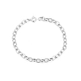 S925 Sterling Silver Punk Thick Chain Metal Sense Tide Bracelet