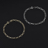S925 Sterling Silver Punk Thick Chain Metal Sense Tide Bracelet