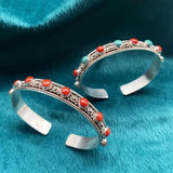 Nepal Ornament Silver Pine Bracelet Retro Ethnic Style