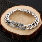 Silver Horse Whip Chain Body Men's Bracelet Retro Bracelet