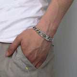 Silver Horse Whip Chain Body Men's Bracelet Retro Bracelet