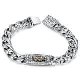 Silver Horse Whip Chain Body Men's Bracelet Retro Bracelet