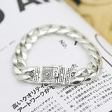RetroSen Silver Men Bracelet Chinese Style Couple Jewelry
