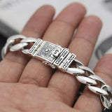RetroSen Silver Men Bracelet Chinese Style Couple Jewelry