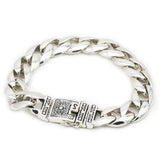 RetroSen Silver Men Bracelet Chinese Style Couple Jewelry