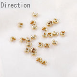 14K Gold-Clad Half Moon Buckle C Bracelet DIY Accessories