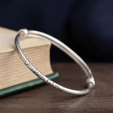 Retro Style Silver Bracelet with Small Bells Evil Hand Jewelry