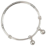Retro Style Silver Bracelet with Small Bells Evil Hand Jewelry