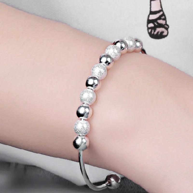 925 Silver Bracelet Tennis Charm Wedding Jewelry