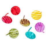 10pcs Multicolor Round Dent Stud Earrings Jewelry Component Diy Material
