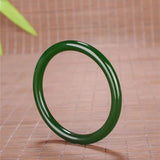 Green Jade Bracelets Woman Luck Amulet Bangles