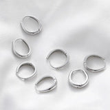 18K Plated Small Earring Clasp DIY Circle Earring Material 2pcs