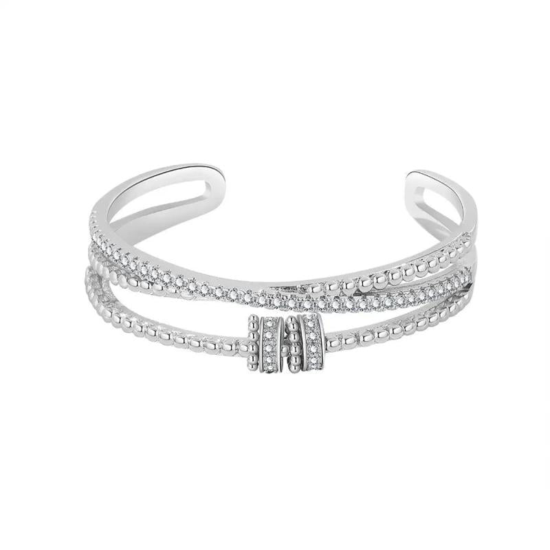 Rotating 925 Silver Bracelet Women Personality Europe America Japan
