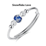 Cherry Blossom Love Bracelet 925 Silver Japanese Jewelry Gift