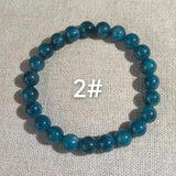 Natural Apatite Bead Bracelet Fine Jewelry