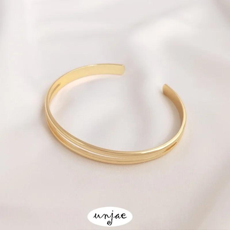 14K Copper Clad Hyperbolic Open Bracelet DIY Bracelet