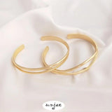 14K Copper Clad Hyperbolic Open Bracelet DIY Bracelet