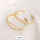 14K Copper Clad Hyperbolic Open Bracelet DIY Bracelet